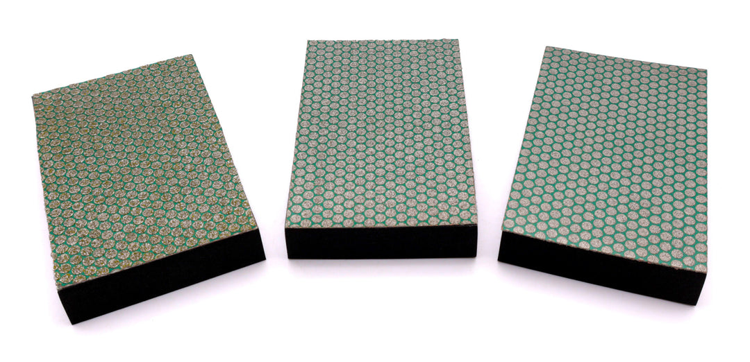 3-Piece Semi-Flexible Diamond Sanding Pads Set