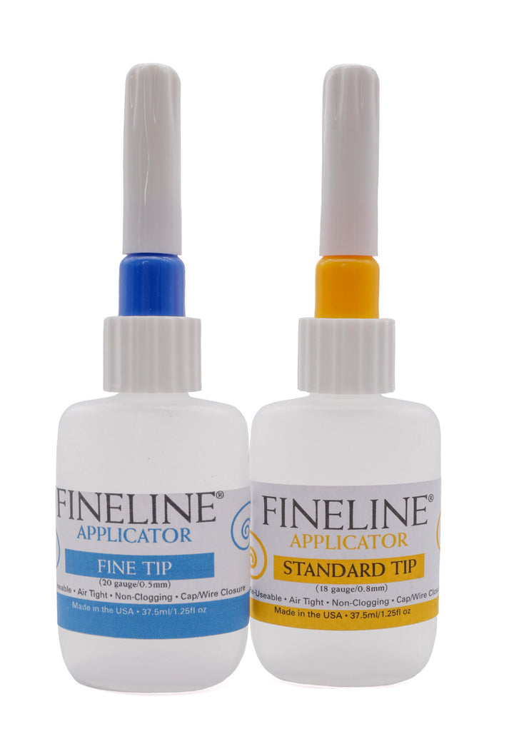 Fineline Applicator 20 Gauge and 18 Gauge Tips with 1.25 Ounce Bottle (2 pack)