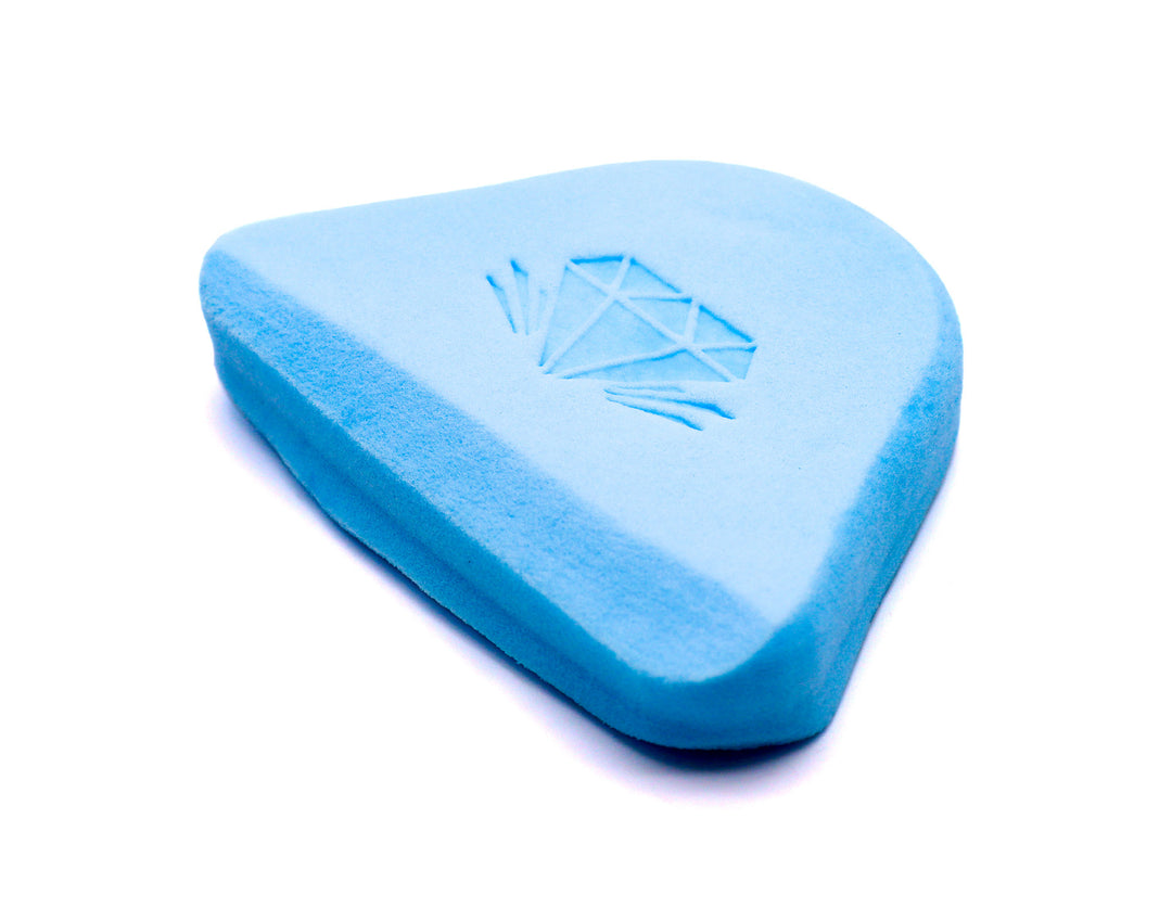 Blue fine finish sponge