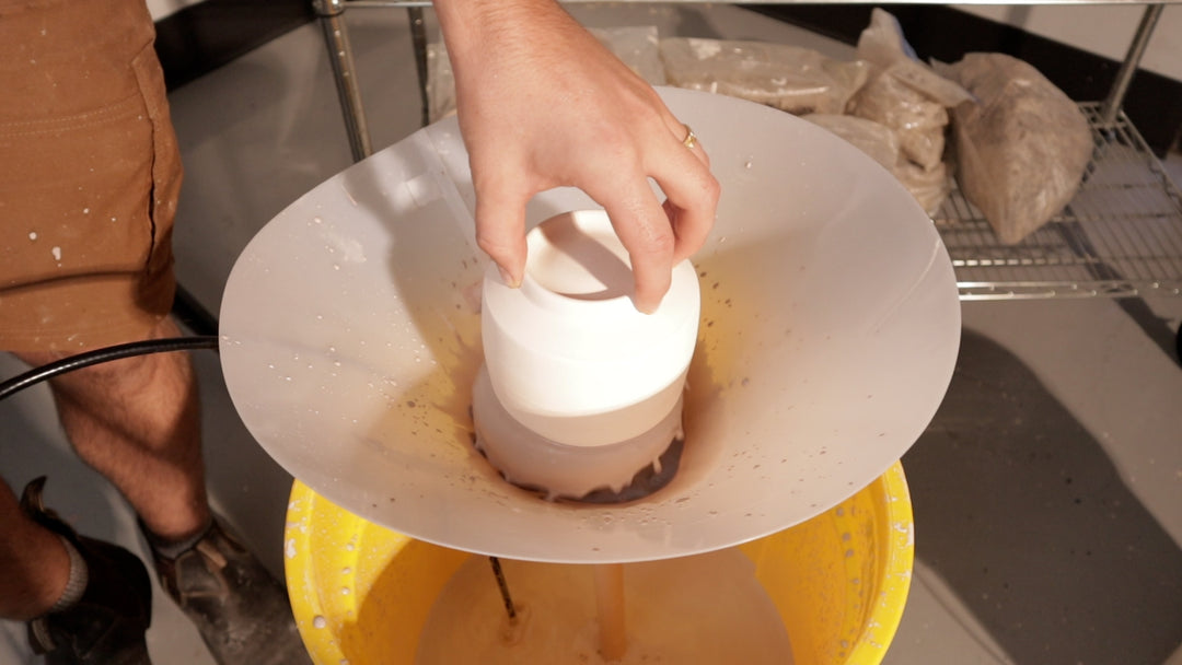 Glaze Fountain In Use