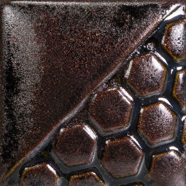 Mayco Glaze EL-137 Elements Black Adventurine (16 fl oz)