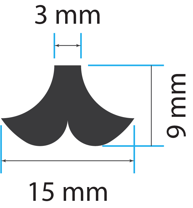 Clay Impression Stamp 14 Measurements