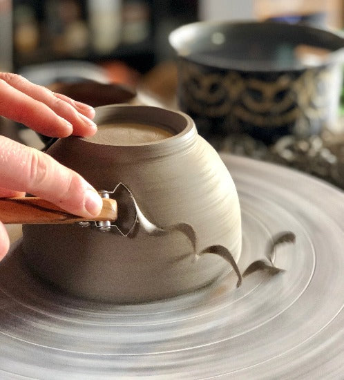 Carving with the T2 Arc Pottery Trimming Tool