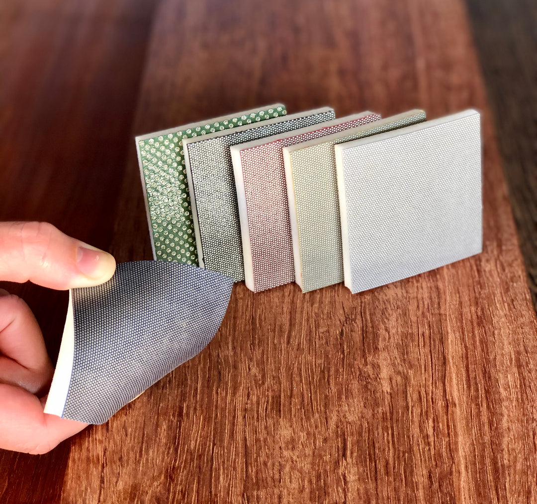 Flexible Diamond Pads with Square Corners