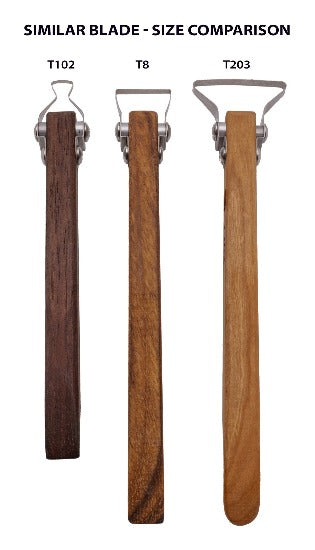 T102 Flat Top Extra-Small Trimming Tool Size Comparison